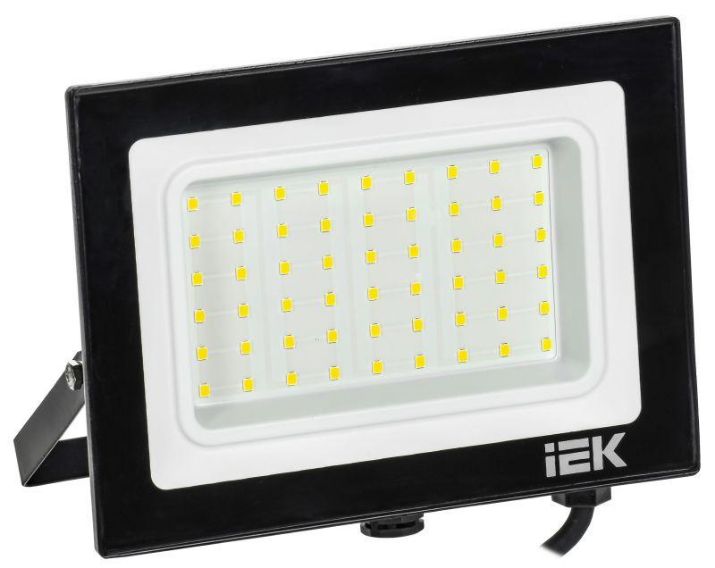 Изображение Прожектор светодиодный СДО 06-50 4000К IP65 черн. IEK LPDO601-50-40-K02