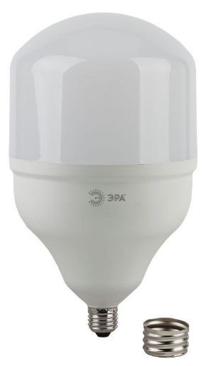 Изображение Лампа светодиодная высокомощная STD LED POWER T160-65W-6500-E27/E40 65Вт T160 колокол 6500К холод. бел. E27/E40 (переходник в компл.) 5200лм Эра Б0027924