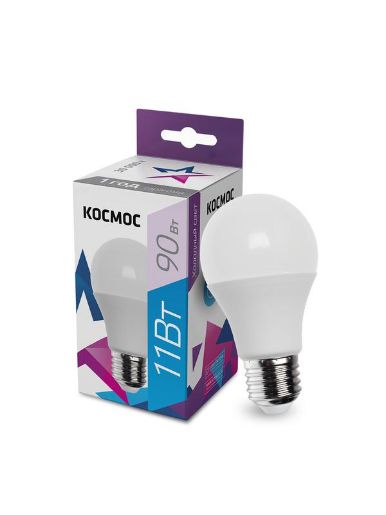 Изображение Лампа светодиодная A60 11Вт 6500К E27 220В КОСМОС LkecLED11wA60E2765