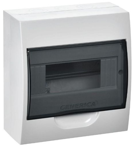 Изображение Бокс ЩРН-П-8 мод. навесной пластик IP41 GENERICA MKP12-N-08-41-G