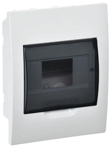 Изображение Бокс ЩРВ-П-6 мод. встраив. пластик IP41 GENERICA MKP12-V-06-41-G