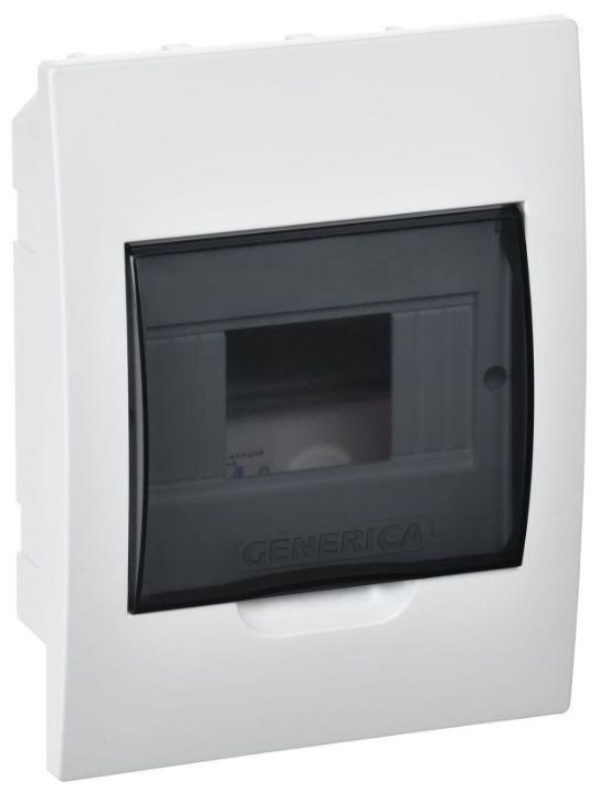 Изображение Бокс ЩРВ-П-6 мод. встраив. пластик IP41 GENERICA MKP12-V-06-41-G