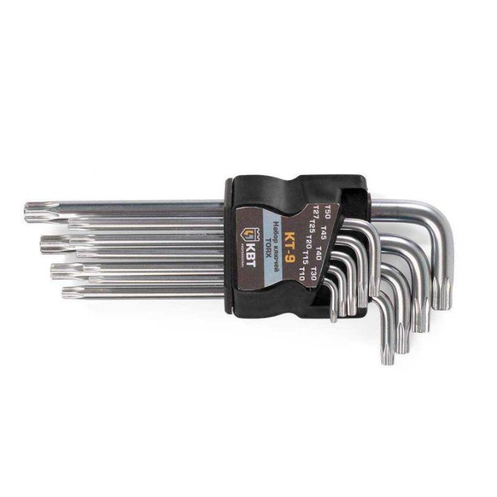 Изображение Набор ключей TORX КТ-9 (Т10-Т50) КВТ 79202