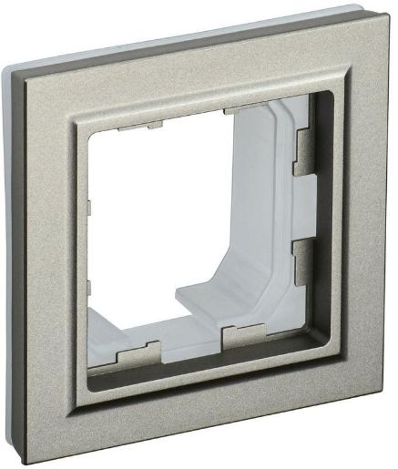 Изображение Рамка 1-м IP44 BRITE РУ-1-БрШ-44 шампань IEK BR-M12-44-K37