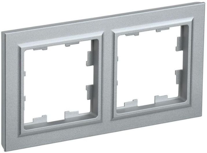 Изображение Рамка 2-м BRITE РУ-2-БрА алюм. IEK BR-M22-K47