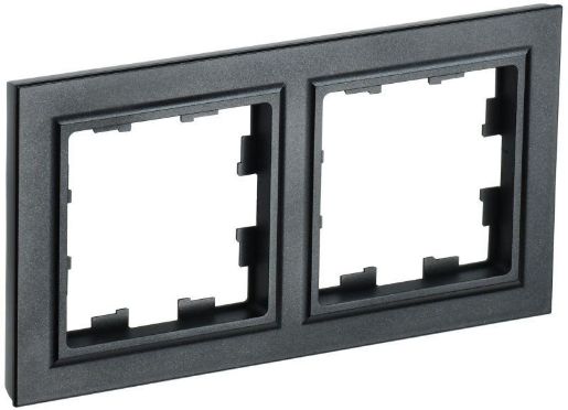 Изображение Рамка 2-м BRITE РУ-2-БрЧ черн. IEK BR-M22-K02