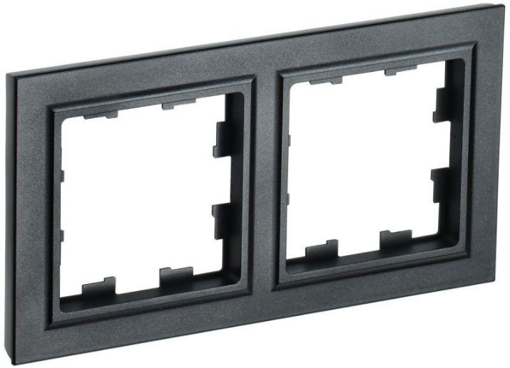 Изображение Рамка 2-м BRITE РУ-2-БрЧ черн. IEK BR-M22-K02