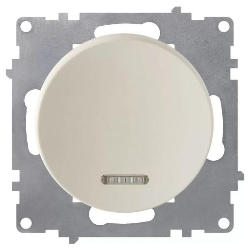 Изображение Выключатель 1-кл. СП Florence 10А IP20 с подсветкой механизм беж. 1E31701301 OneKeyElectro 2172801