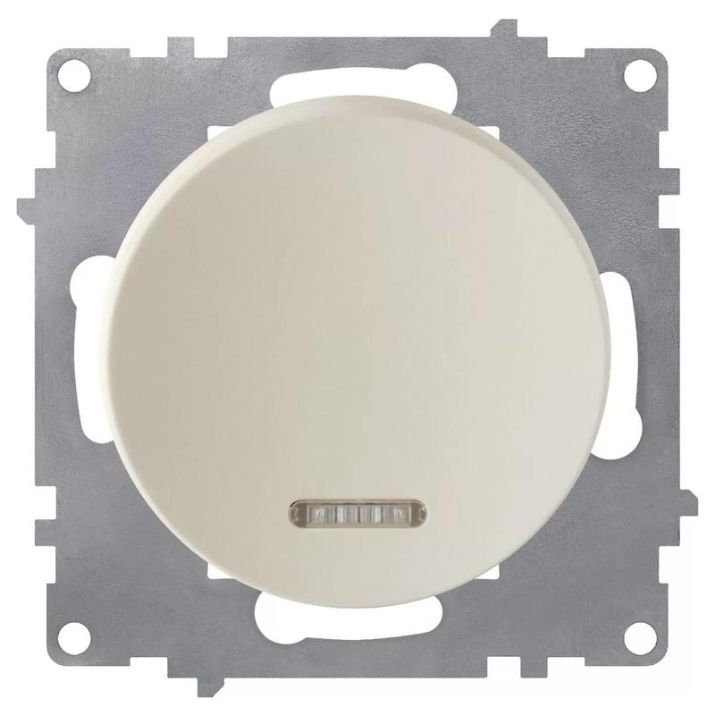 Изображение Выключатель 1-кл. СП Florence 10А IP20 с подсветкой механизм беж. 1E31701301 OneKeyElectro 2172801