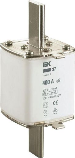 Изображение Вставка плавкая ППНИ-37 400А габарит 2 IEK DPP40-400