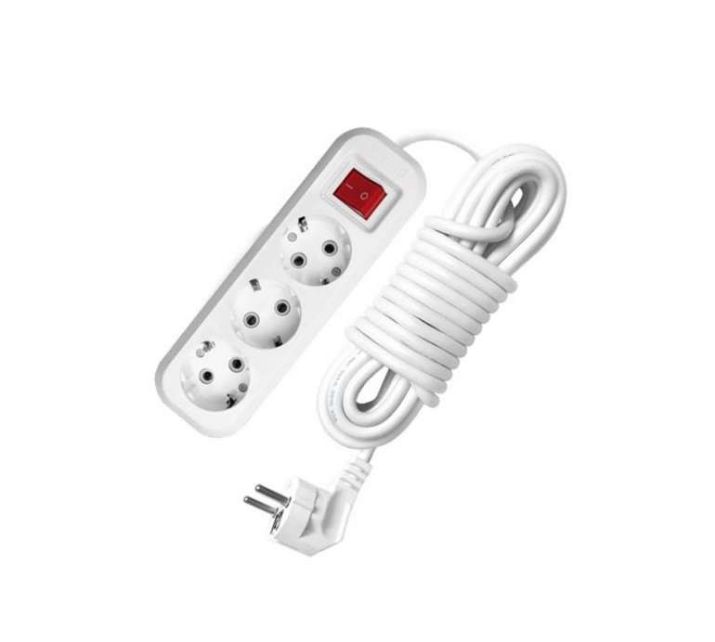 Изображение Удлинитель 3х2м с заземл. 16А IP20 S-303 ПВС 3х1 с выкл. UNIVersal 9634418
