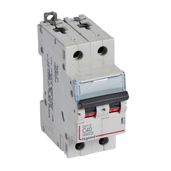 Изображение Выключатель автоматический модульный 2п C 40А 6кА DX3-E 6000 2мод. 230/400В Leg 407281