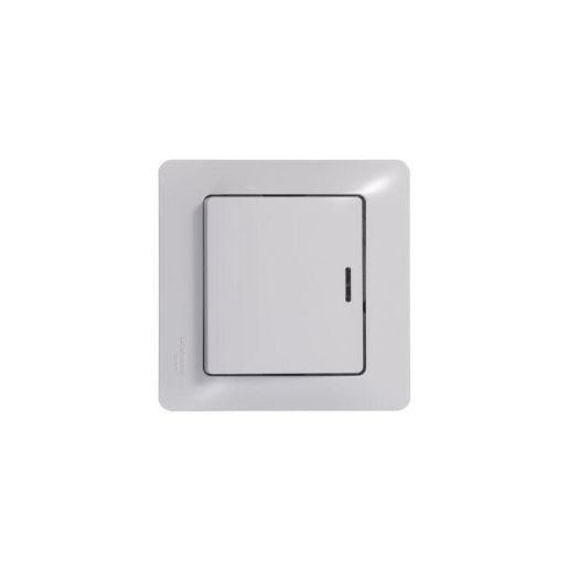 Изображение Переключатель проходной 1-кл. СП Glossa 10А IP20 (сх. 6а) 10AX с подсветкой механизм бел. SE GSL000163
