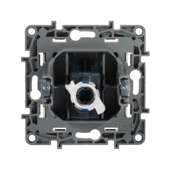 Изображение Розетка компьютерная 1-м СП Etika RJ45 кат.5E UTP механизм сл. кость Leg 672341