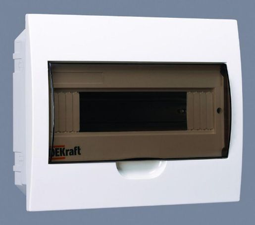 Изображение Корпус встраиваемый ЩРВ-П-12 22х28х9 12мод. IP41 пластик. DEKraft 31004DEK