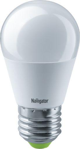 Изображение Лампа светодиодная 94 469 NLL-G45-7-230-4K-E27 7Вт шар 4000К нейтр. бел. E27 560лм 176-264В NAVIGATOR 94469