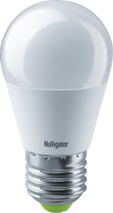 Изображение Лампа светодиодная 94 469 NLL-G45-7-230-4K-E27 7Вт шар 4000К нейтр. бел. E27 560лм 176-264В NAVIGATOR 94469