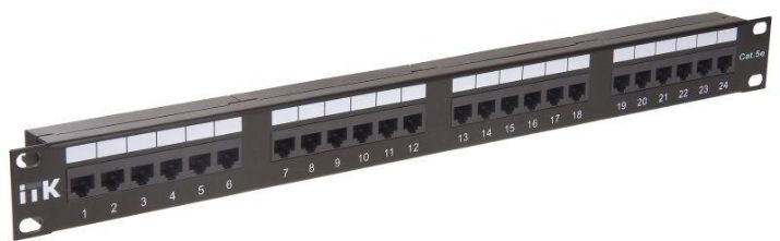 Изображение Патч-панель 1U кат.5е UTP 24 порта (IDC Dual) ITK PP24-1UC5EU-D05