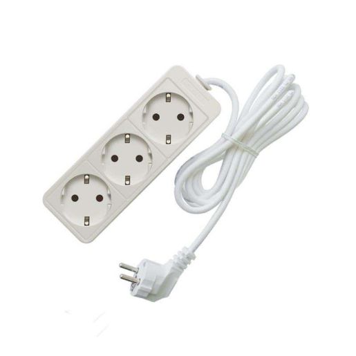 Изображение Удлинитель 3х5м с заземл. 10А IP20 2.2кВт ПВС Союз 481S-9305