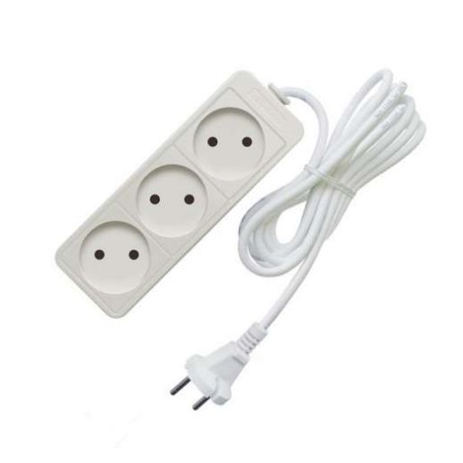 Изображение Удлинитель 3х3м без заземл. 10А IP20 2.2кВт ПВС Союз 481S-1303