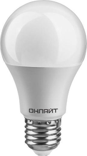 Изображение Лампа светодиодная 71 655 OLL-A65/А60-12-230-4K-E27 12Вт грушевидная 4000К нейтр. бел. E27 1000лм 176-264В ОНЛАЙТ 71655