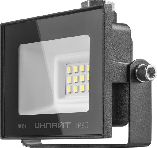 Изображение Прожектор светодиодный 71 656 OFL-10-4K-BL-IP65-LED 10Вт 4000К IP65 800лм черн. ОНЛАЙТ 71656