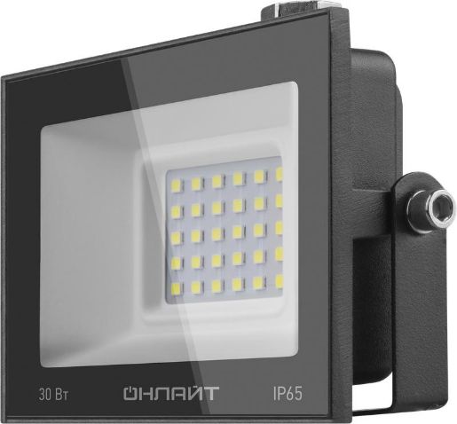 Изображение Прожектор светодиодный 71 658 OFL-30-6K-BL-IP65-LED 30Вт 6000К IP65 2400лм черн. ОНЛАЙТ 71658