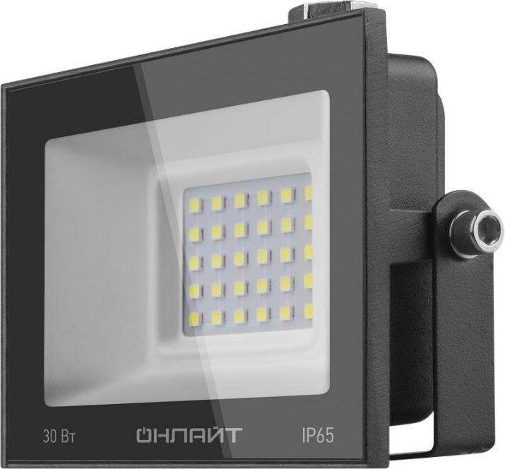 Изображение Прожектор светодиодный 71 658 OFL-30-6K-BL-IP65-LED 30Вт 6000К IP65 2400лм черн. ОНЛАЙТ 71658