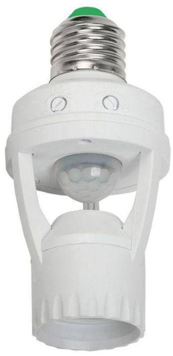 Изображение Датчик движения ДД 045 E27 60Вт угол обз. 360град. 6м IP20 бел. IEK LDD10-045-60-001