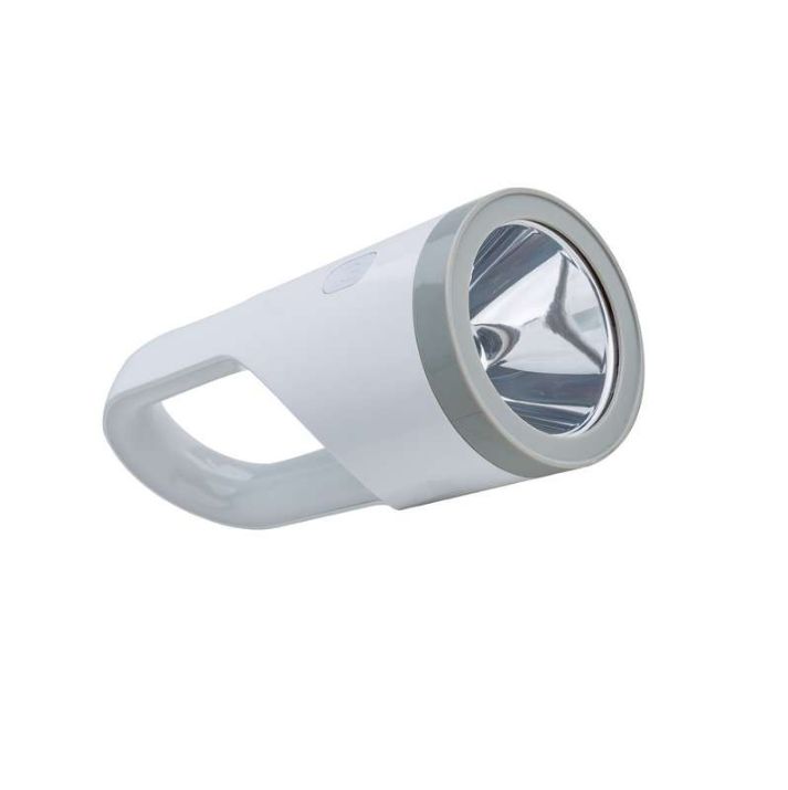 Изображение Фонарь аккумуляторный LED 5Вт + LED 19Вт аккум. 3.7В 10.8А.ч USB-шнур КОСМОС KOSAccu9105W_pearl
