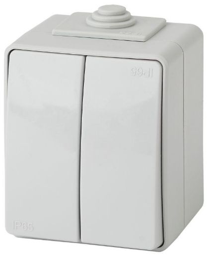 Изображение Выключатель 2-кл. ОП Эра Эксперт 10А IP65 11-1604-03 250В 10AX (10/100/1600) сер. Эра Б0035976