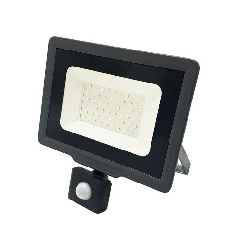 Изображение Прожектор светодиодный PFL-C3 SENSOR 20Вт 6500К IP65 закален. прозр. стекло JazzWay 5026926