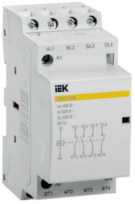 Изображение Контактор модульный КМ25-22М AC IEK MKK11-25-22