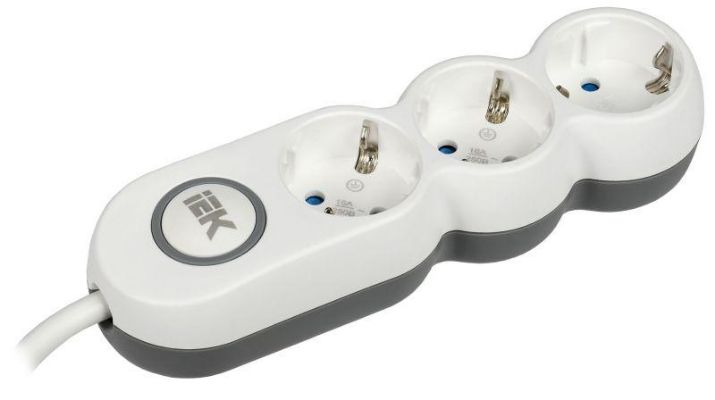 Изображение Удлинитель 3х5м с заземл. 16А IP20 Uno У03В 2P+PE 250В 3х1.5 IEK WYP53-16-03-05-ZK