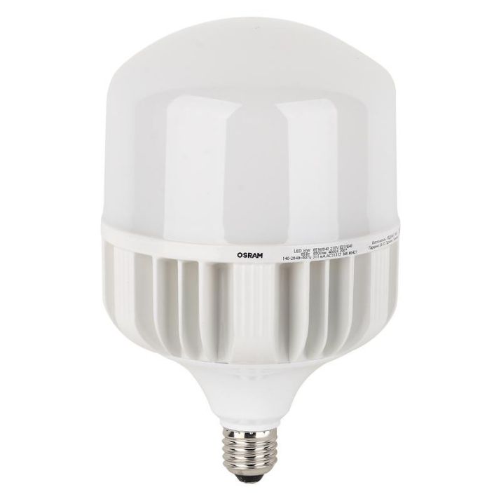 Изображение Лампа светодиодная LED HW 65Вт T матовая 4000К нейтр. бел. E27 /E40 6500лм 140-265В угол пучка 200град. PF>/=09 (замена 650Вт) OSRAM 4058075576896
