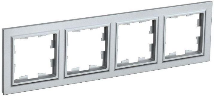 Изображение Рамка 4-м BRITE РУ-4-БрА алюм. IEK BR-M42-K47