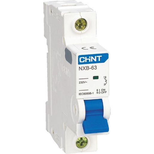 Изображение Выключатель автоматический модульный 1п B 25А 6кА NXB-63 (R) CHINT 814042