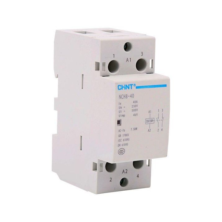 Изображение Контактор модульный NCH8-40/11 40А 1НЗ+1НО AC 220/230В 50Гц (R) CHINT 256083