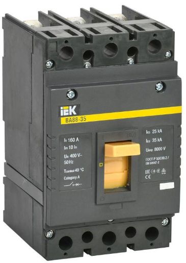 Изображение Выключатель автоматический 3п 160А 35кА ВА 88-35 IEK SVA30-3-0160