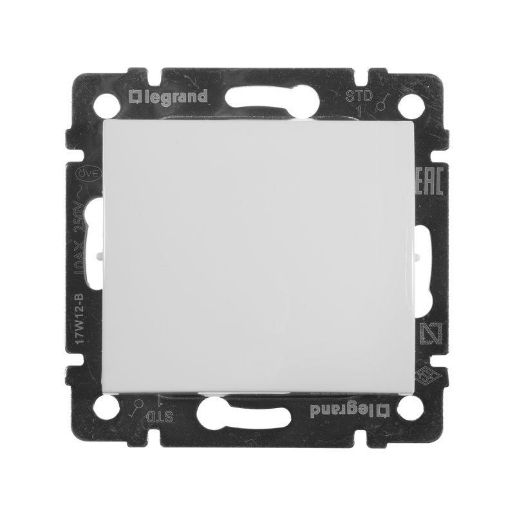 Изображение Выключатель 1-кл. СП Valena 10А IP31 250В механизм бел. Leg 774401