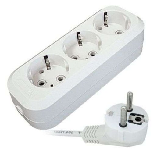 Изображение Удлинитель 3х3м с заземл. 13А IP20 Е-303 ПВС 3х1 АБС-пластик UNIVersal 9631977