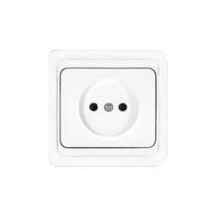 Изображение Розетка 1-м СП Валери 16А IP20 без заземл. бел. UNIVersal В0022