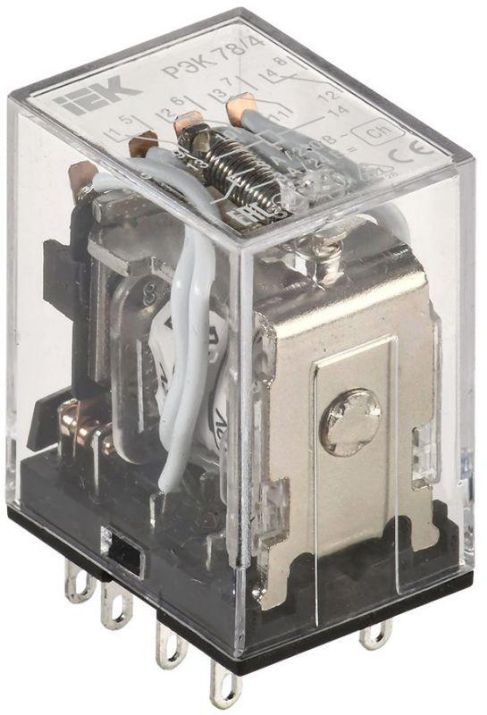 Изображение Реле РЭК 78-4 3А 12В DC IEK RRP20-4-03-012D