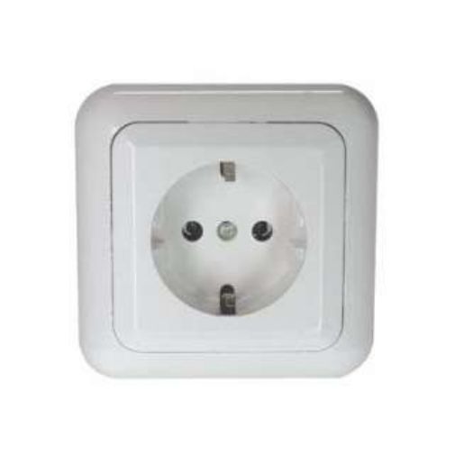Изображение Розетка 1-м СП РС10-307 10А IP20 евро стандарт бел. БЕЛ. ЦЕРКОВЬ РС10-307