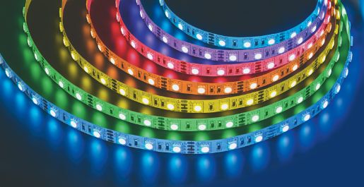 Изображение Лента светодиодная 71 446 NLS-5050RGB60-14.4-IP20-12V-Pro R5 14.4Вт/м (уп.5м) Navigator 71446