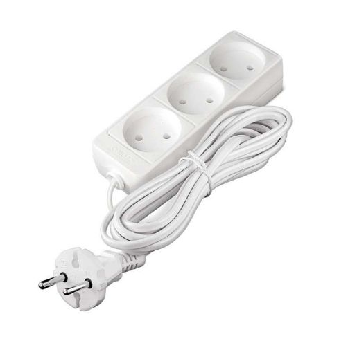 Изображение Удлинитель 3х5м без заземл. 10А IP20 2.2кВт ПВС Союз 481S-1305