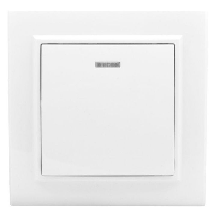 Изображение Выключатель 1-кл. СП Минск 10А IP20 с индикатором бел. Basic EKF ERV10-121-10