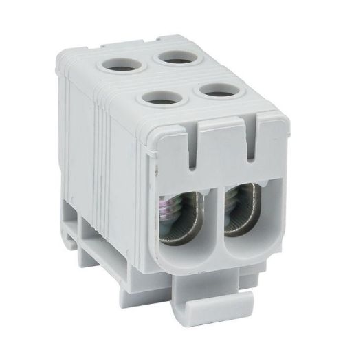 Изображение Клемма силовая вводная двойная КСВ 16-50кв.мм сер. EKF plc-kvs2-16-50-grey
