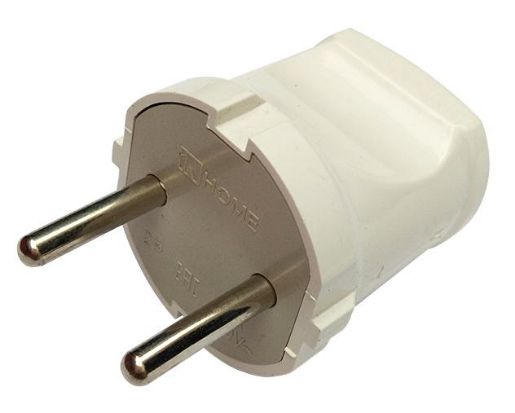 Изображение Вилка прямая 10А 4142 бел. ASD / IN HOME 4690612000572