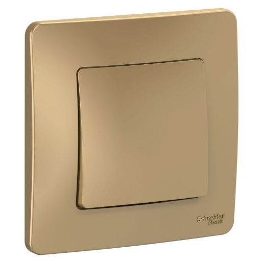 Изображение Выключатель 1-кл. СП Blanca 10А IP20 (сх. 1) 250В титан SE BLNVS010104